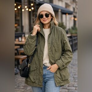 Diesel Olive Green Utility Women's Jacket Vintage Style Outfit. Size small
